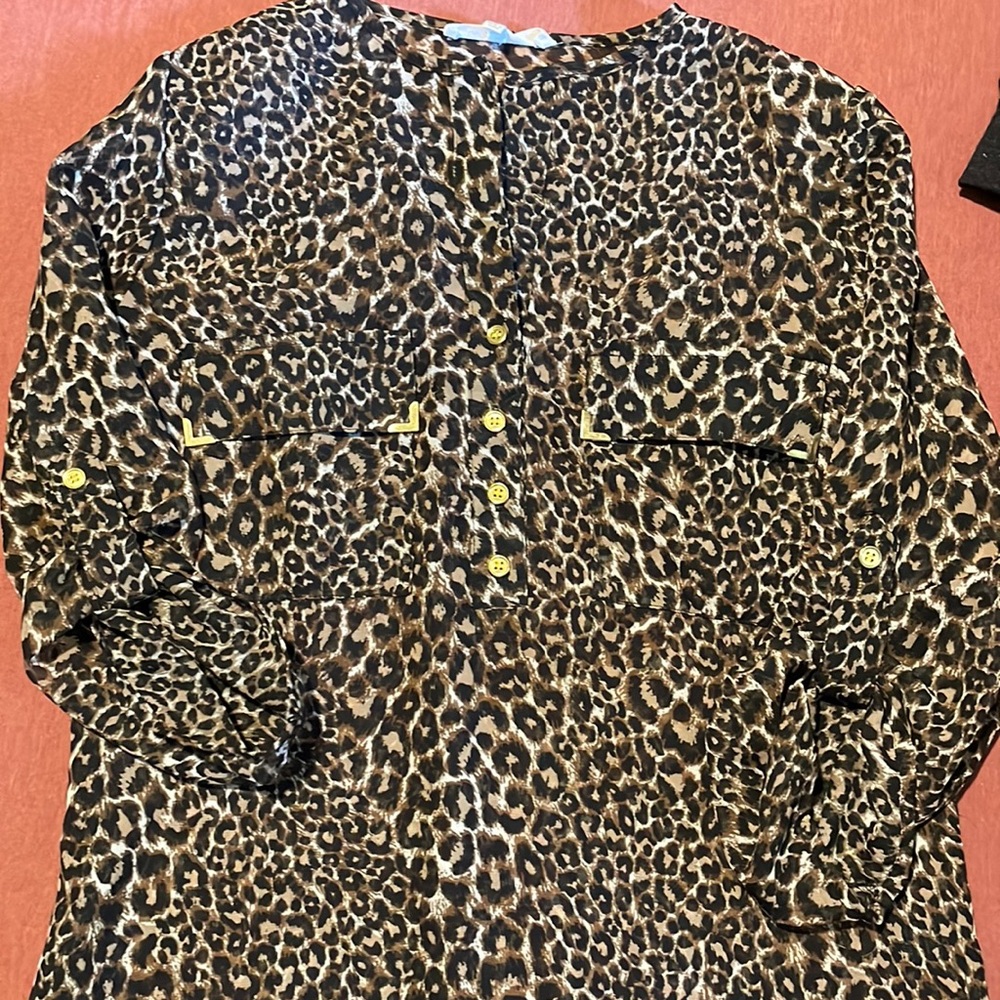 Leopard print blouse
